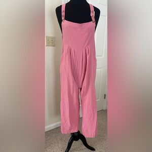 NWOT - Chic Pink Wide Leg Jumpsuit